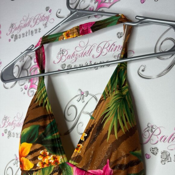 Ocean dream tankini top swim beach brand new vintage size 10 sparkly - Picture 6 of 8